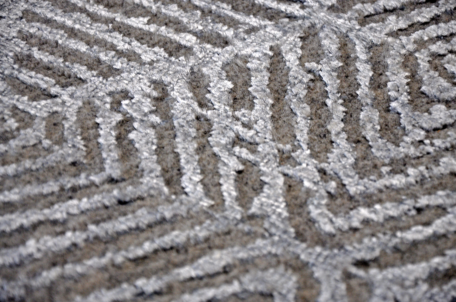 Thomas Handloomteppich Fine | Silver/Lt Blue