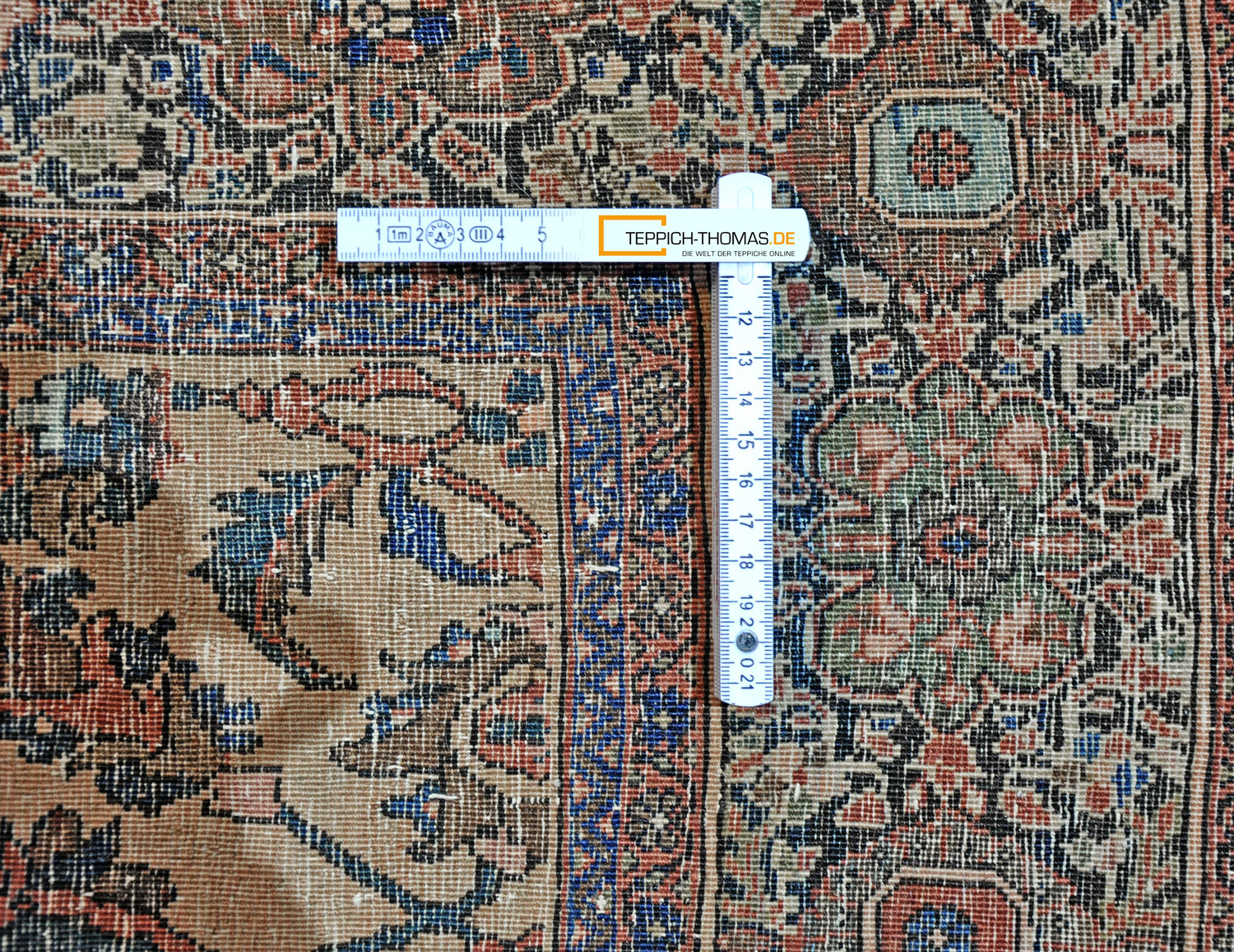 Farahan Perserteppich antik | Blütenmuster