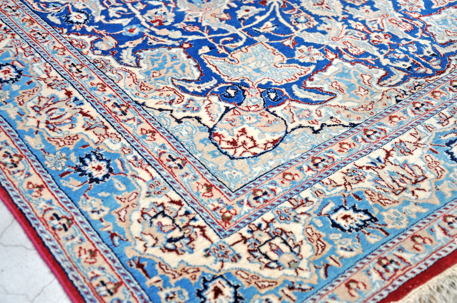 Isfahan Perserteppich neu | Baumwollkette