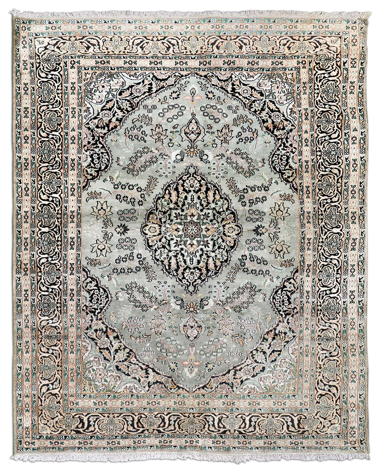 Kaschmir Orientteppich Indien | Kunstseide Kaschmir Orientteppich Indien | Kunstseide