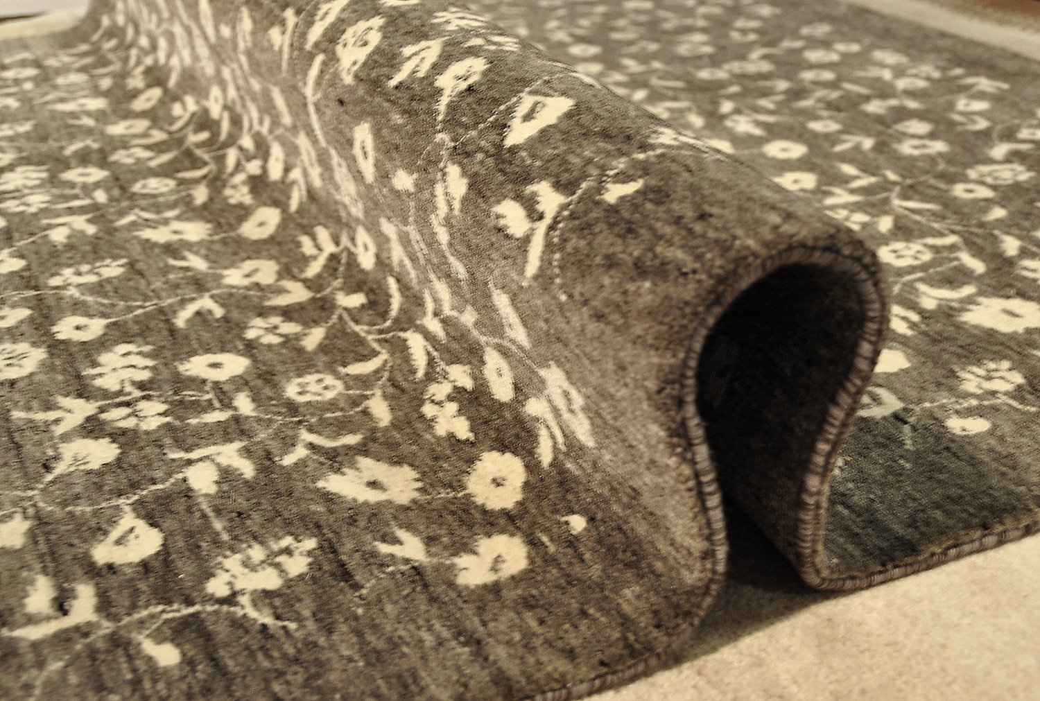 Natur Pur Teppich Ocean floral | grau/beige