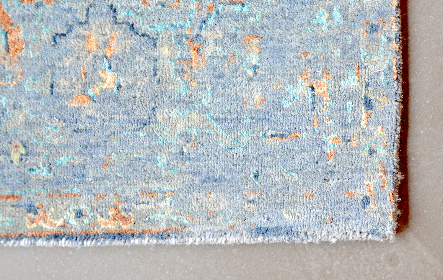 Saphir Orientteppich Indien Mahi | grau