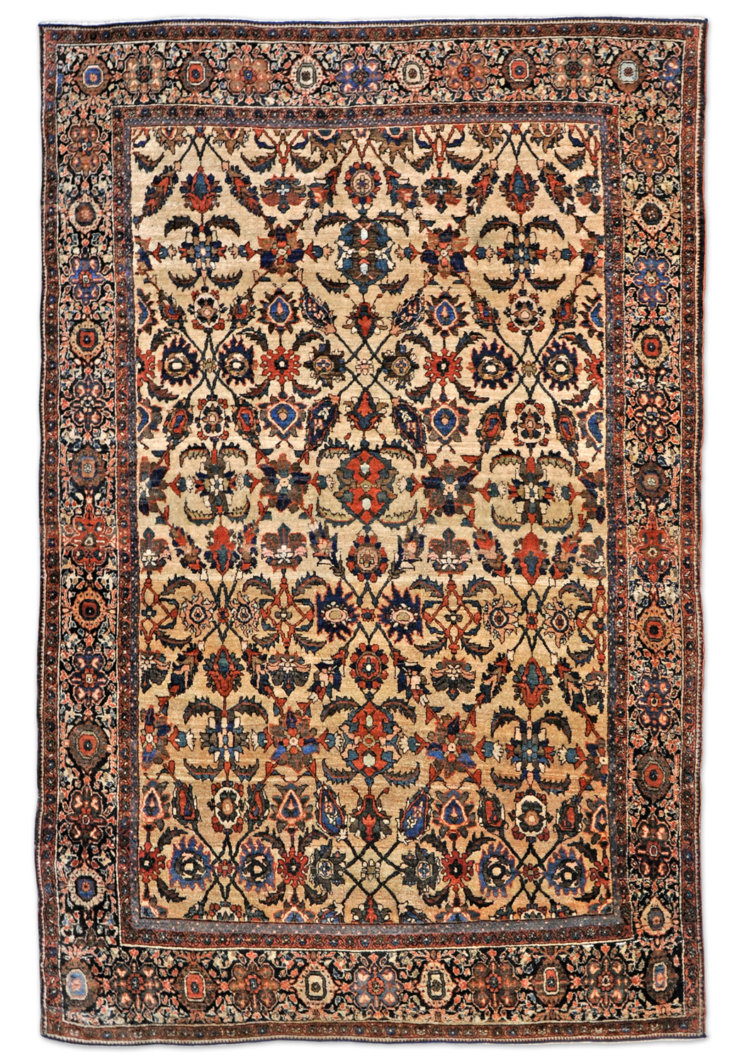 Farahan Perserteppich antik | Blütenmuster Farahan Perserteppich antik | Blütenmuster