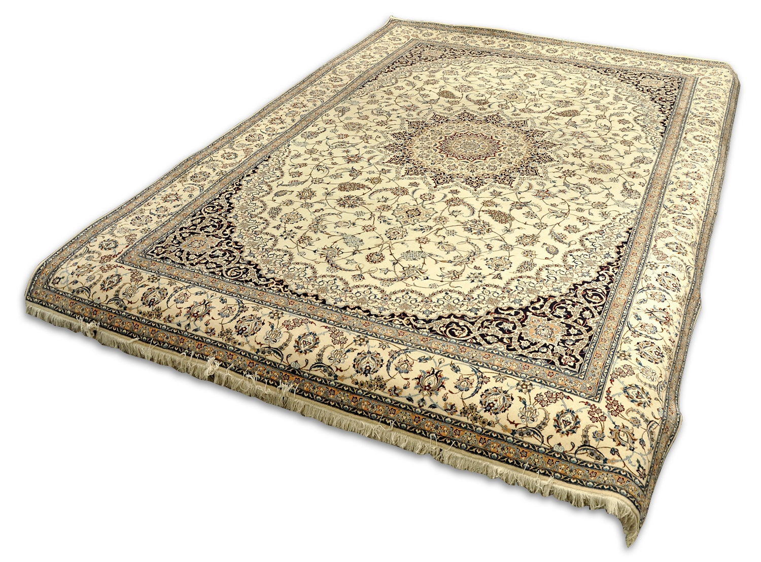 Nain Perserteppich Korkwolle | Medaillon