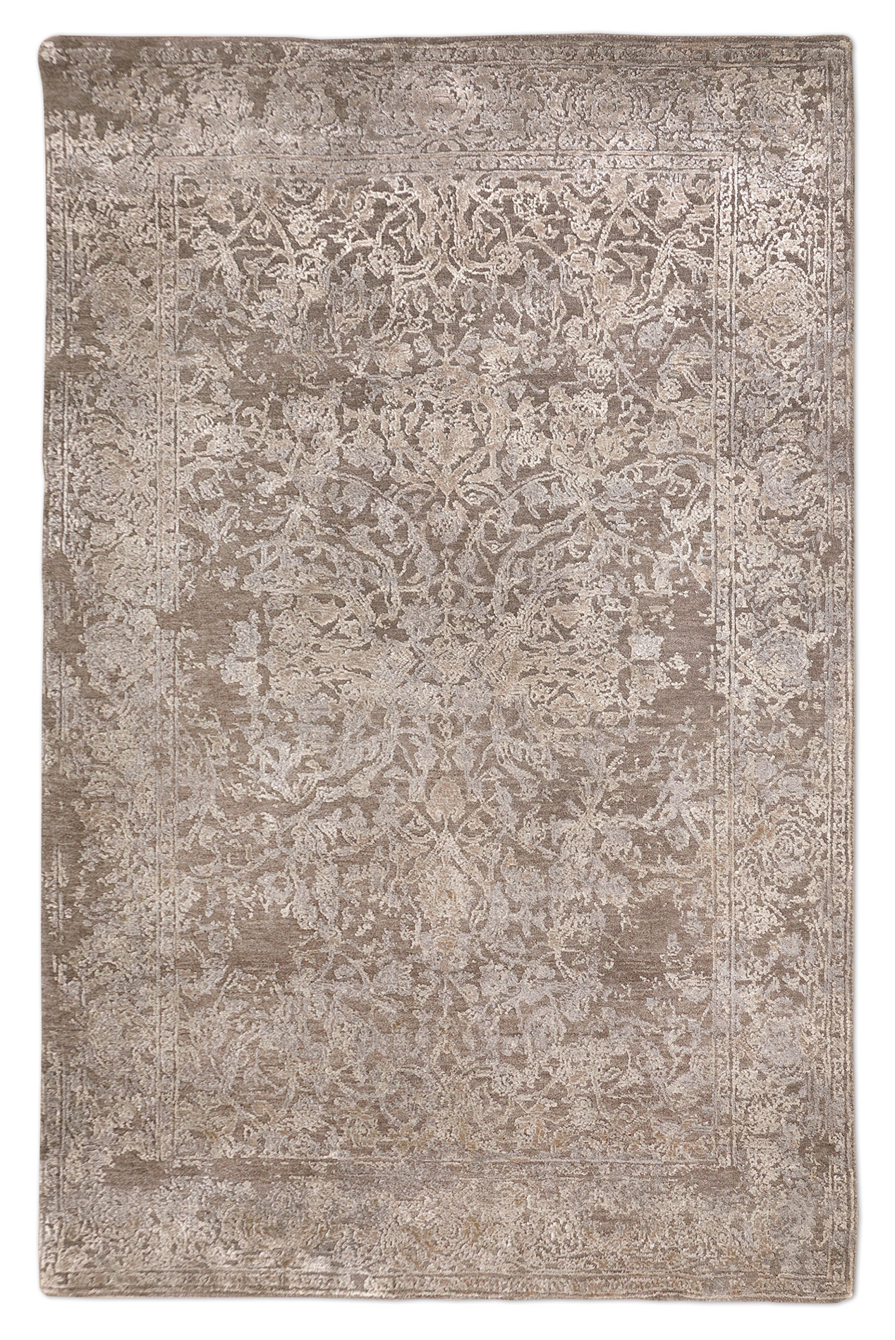 Thomas Designteppich Indien |  schwarz