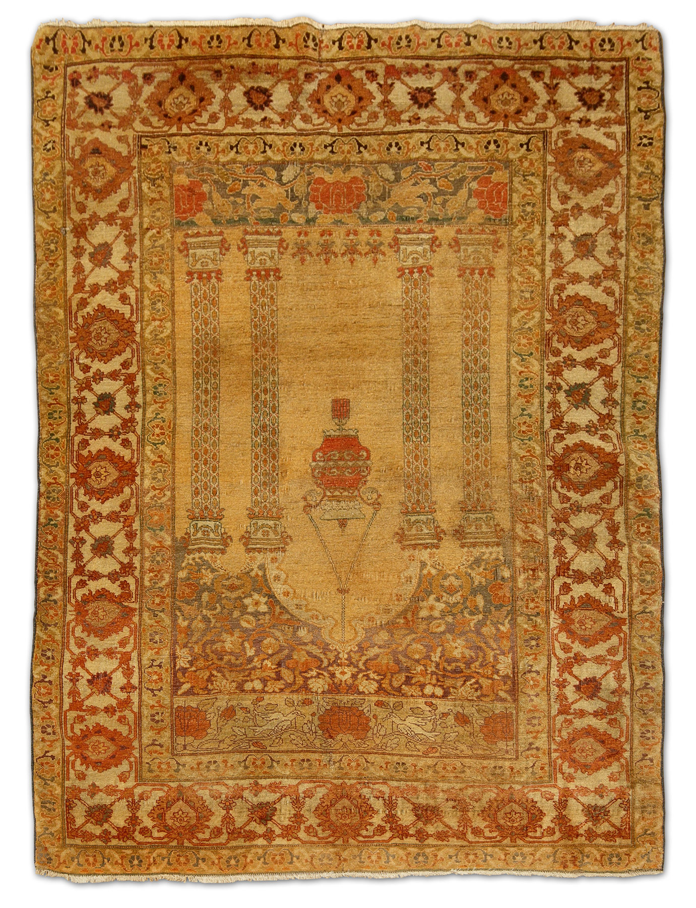 Melas Siebenbürgenteppich Türkei antik | Wolle