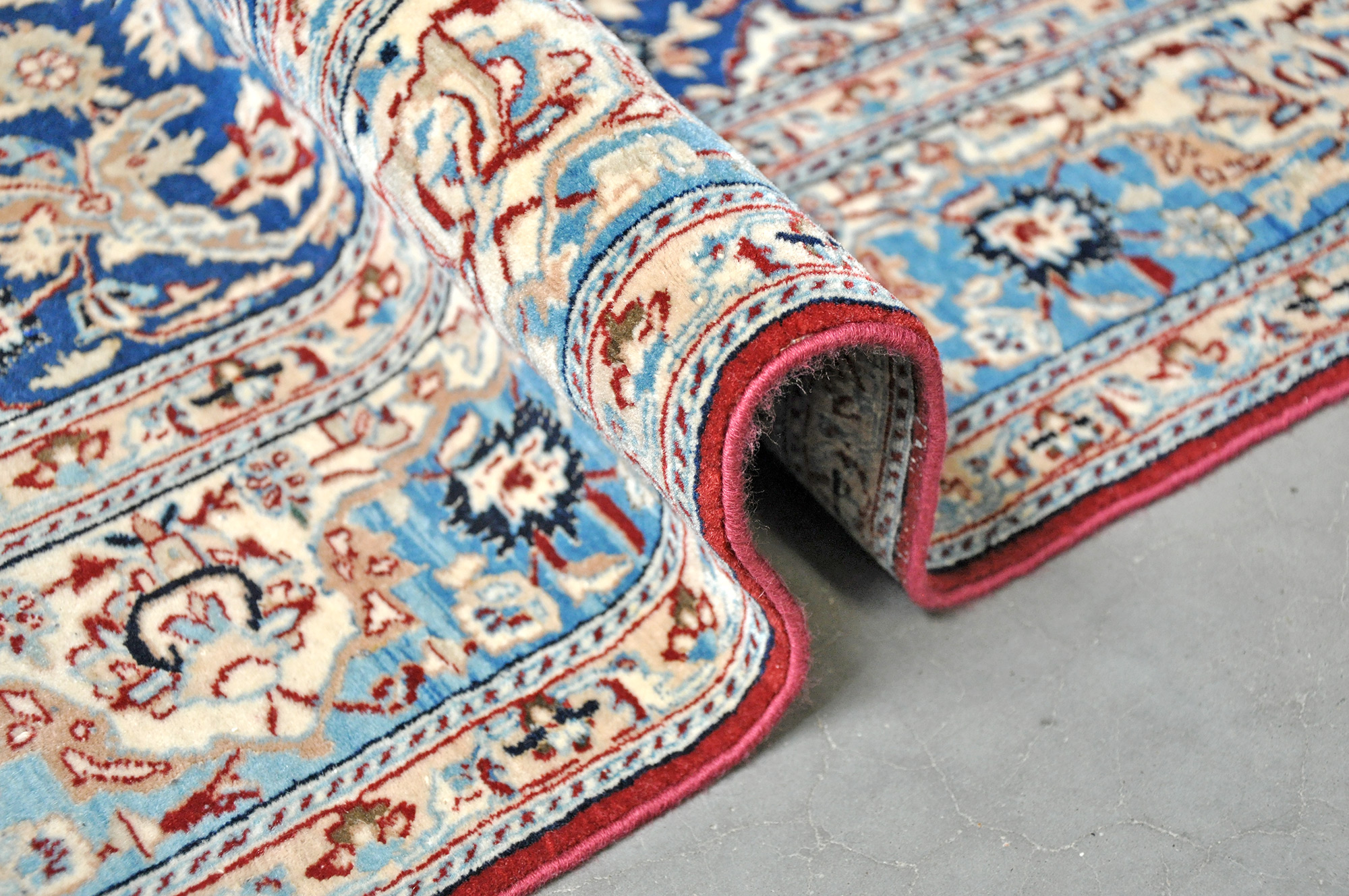 Isfahan Perserteppich neu | Baumwollkette