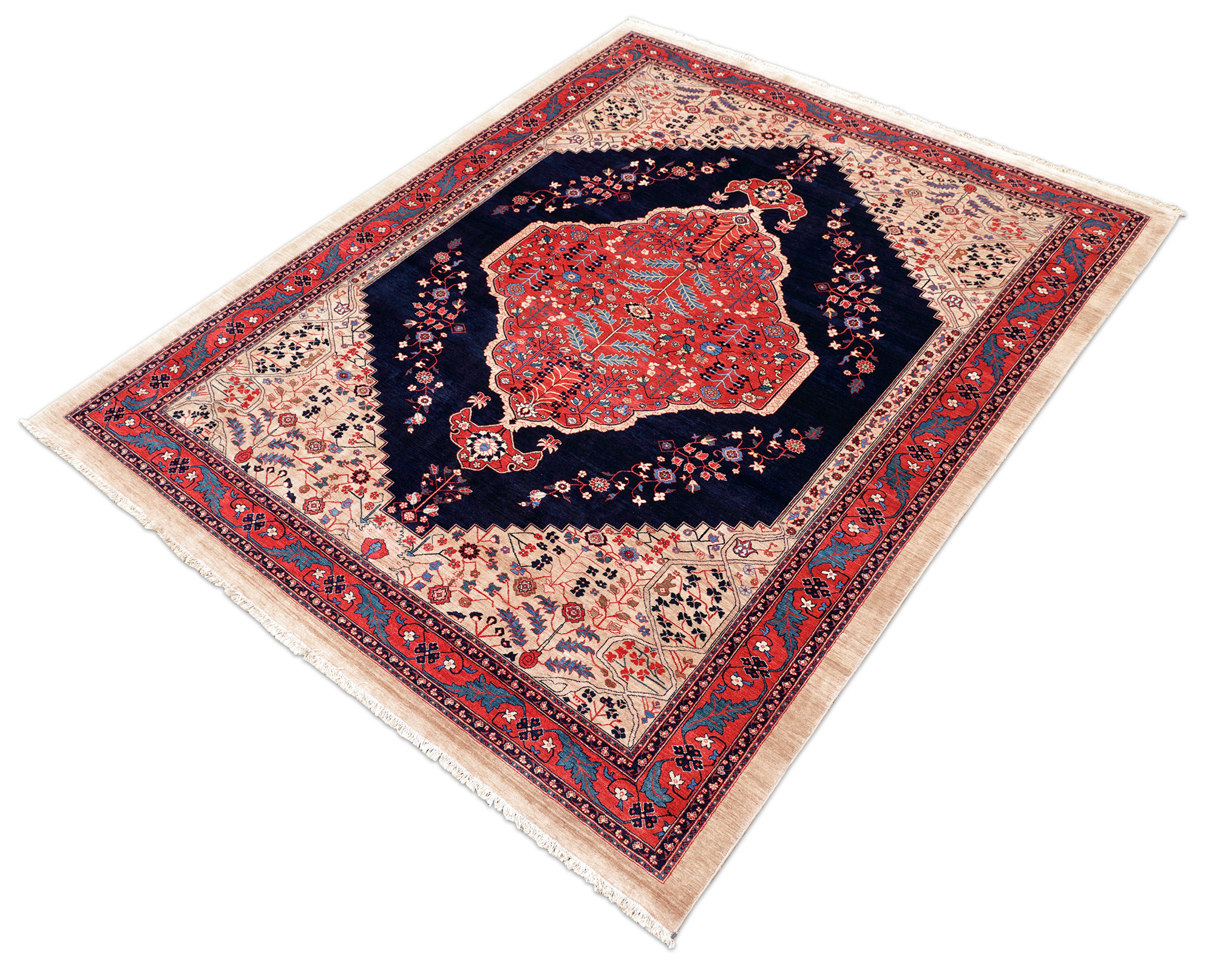 Miri Bidjar Perserteppich neu | Medaillon