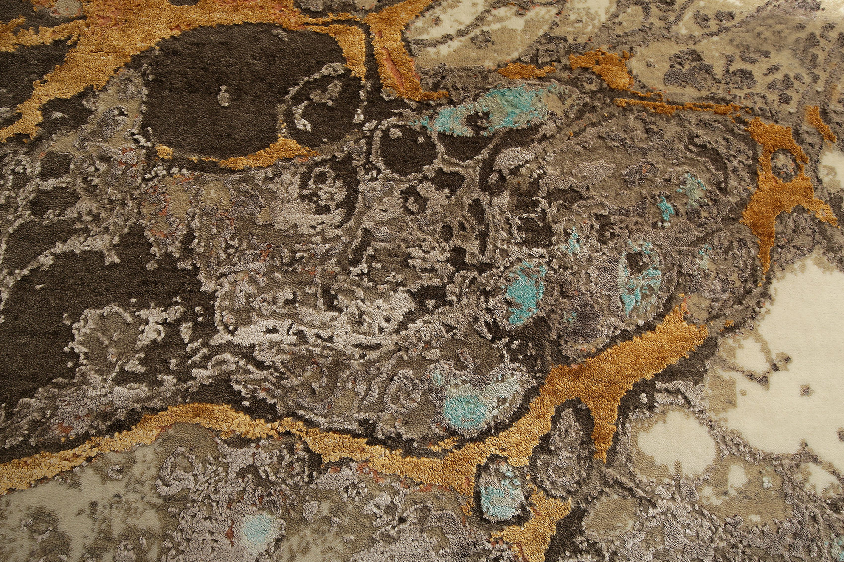 Thomas Designteppich Indien rund  | multicolour