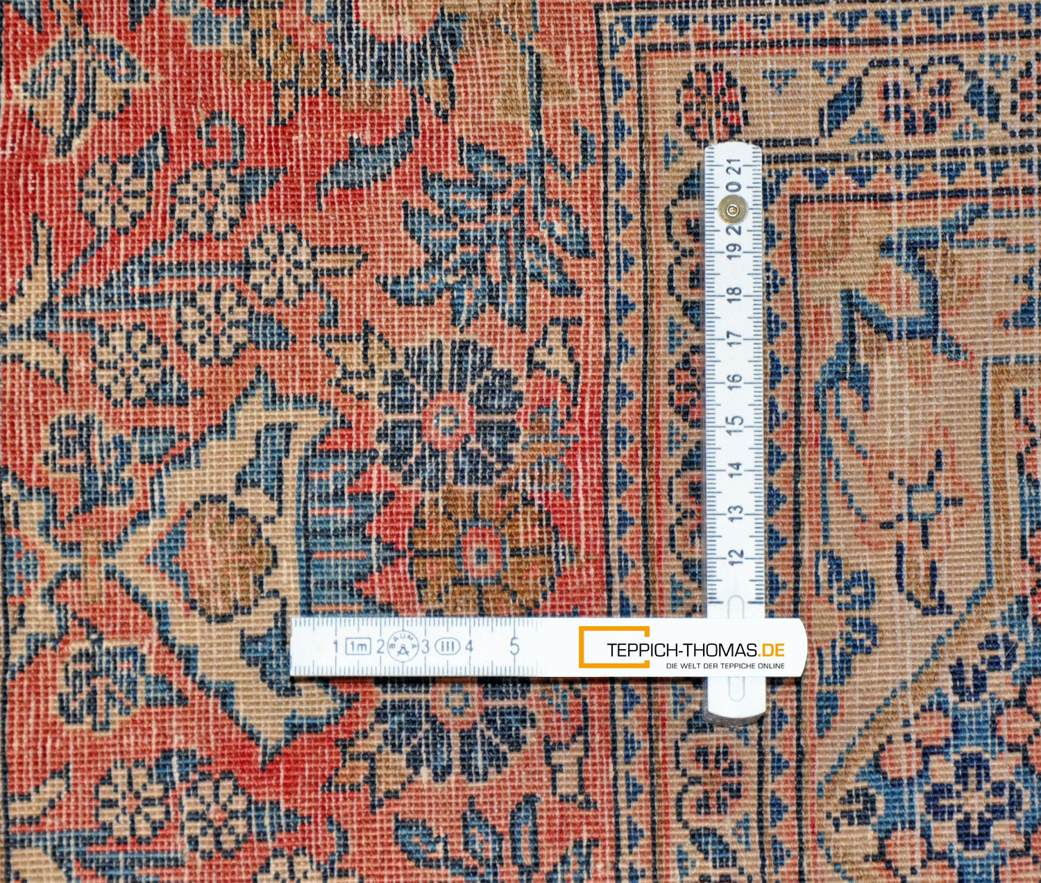 Keshan Perserteppich alt | Vasenmotiv