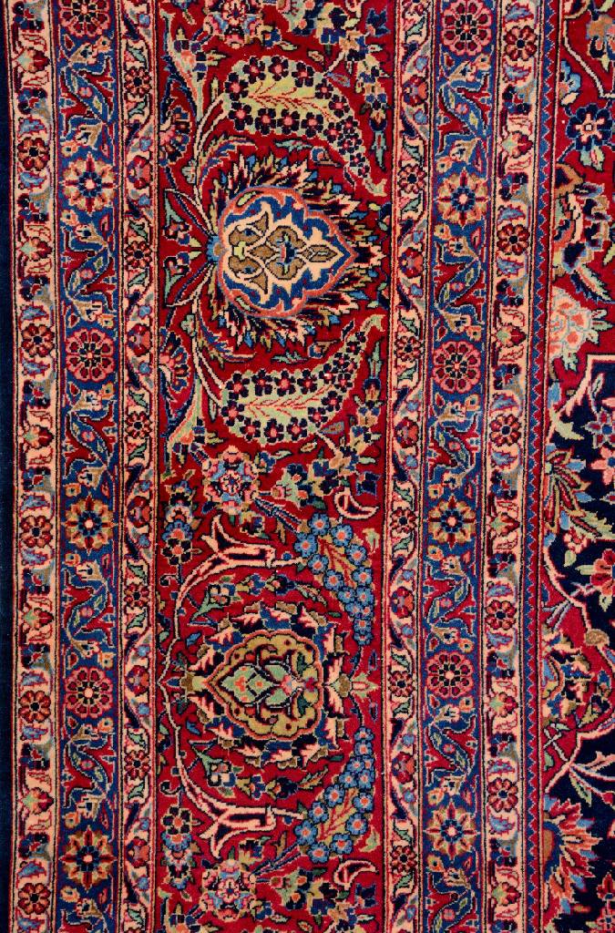 Keschan Kork Perserteppich antik | Zentralpersien um 1920