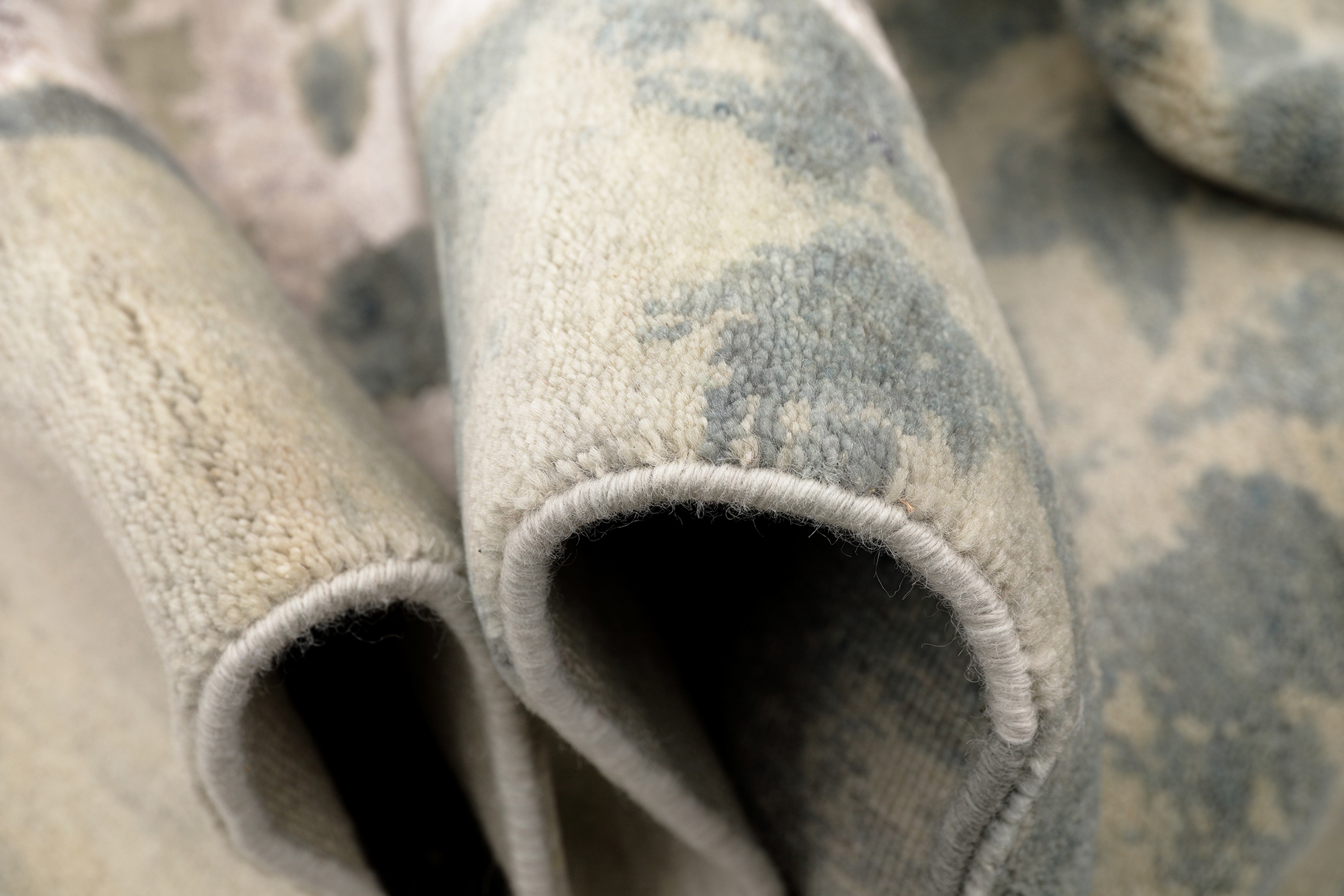 Thomas Designteppich Indien beige grau | Schurwolle