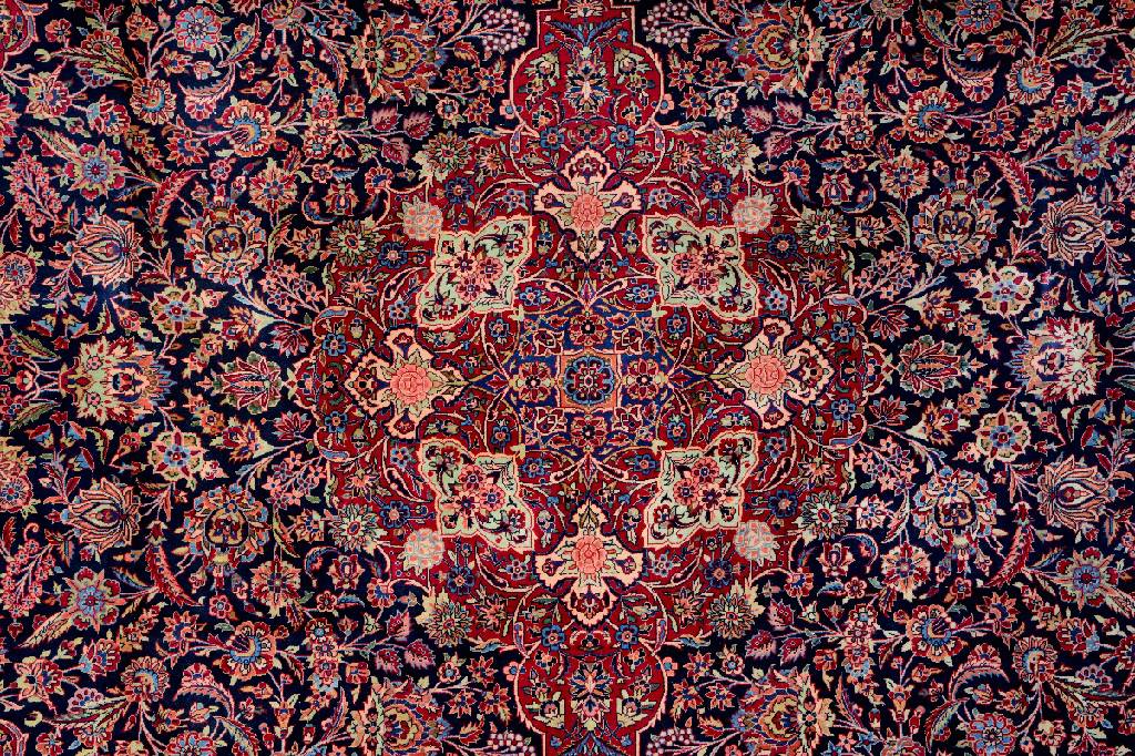 Keschan Kork Perserteppich antik | Zentralpersien um 1920