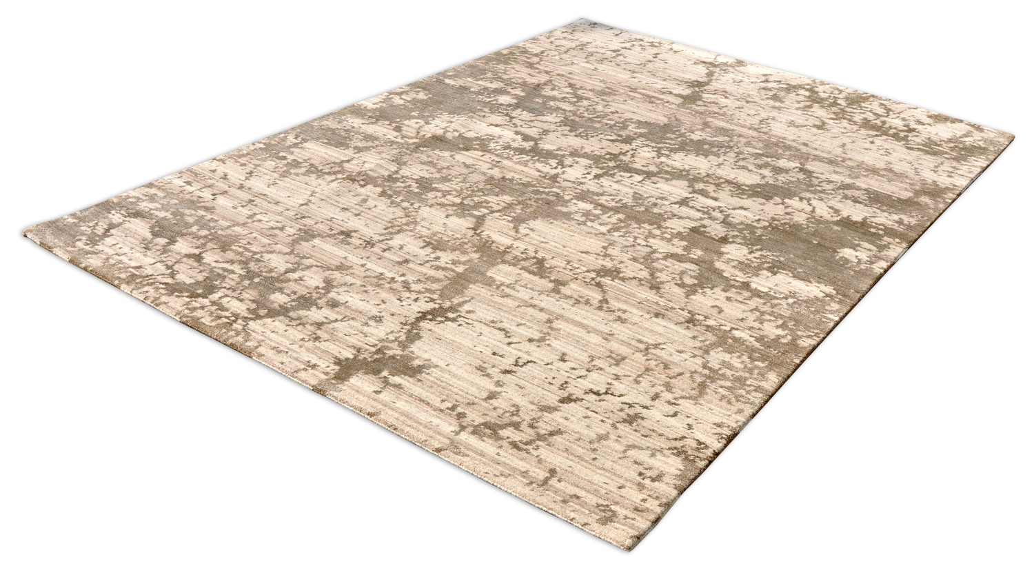 Knüpfteppich O-8300 braun | Schurwolle