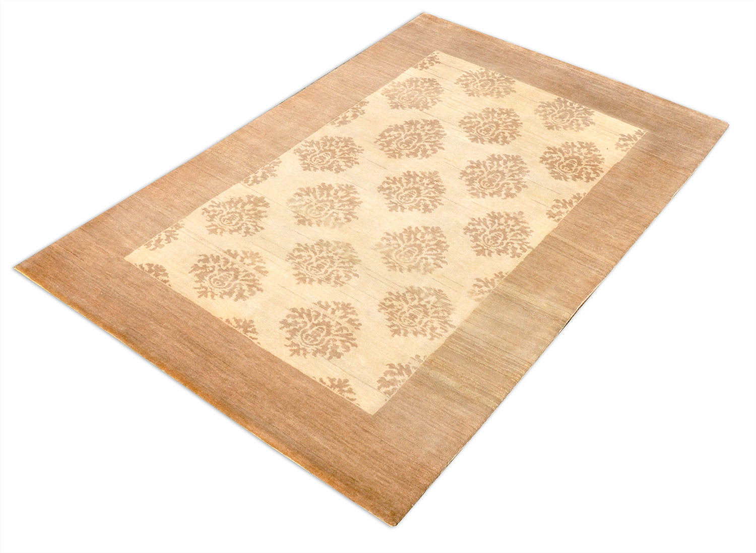 ISA KHAN Ottoman Indien Knüpfteppich | Neuseelandwolle