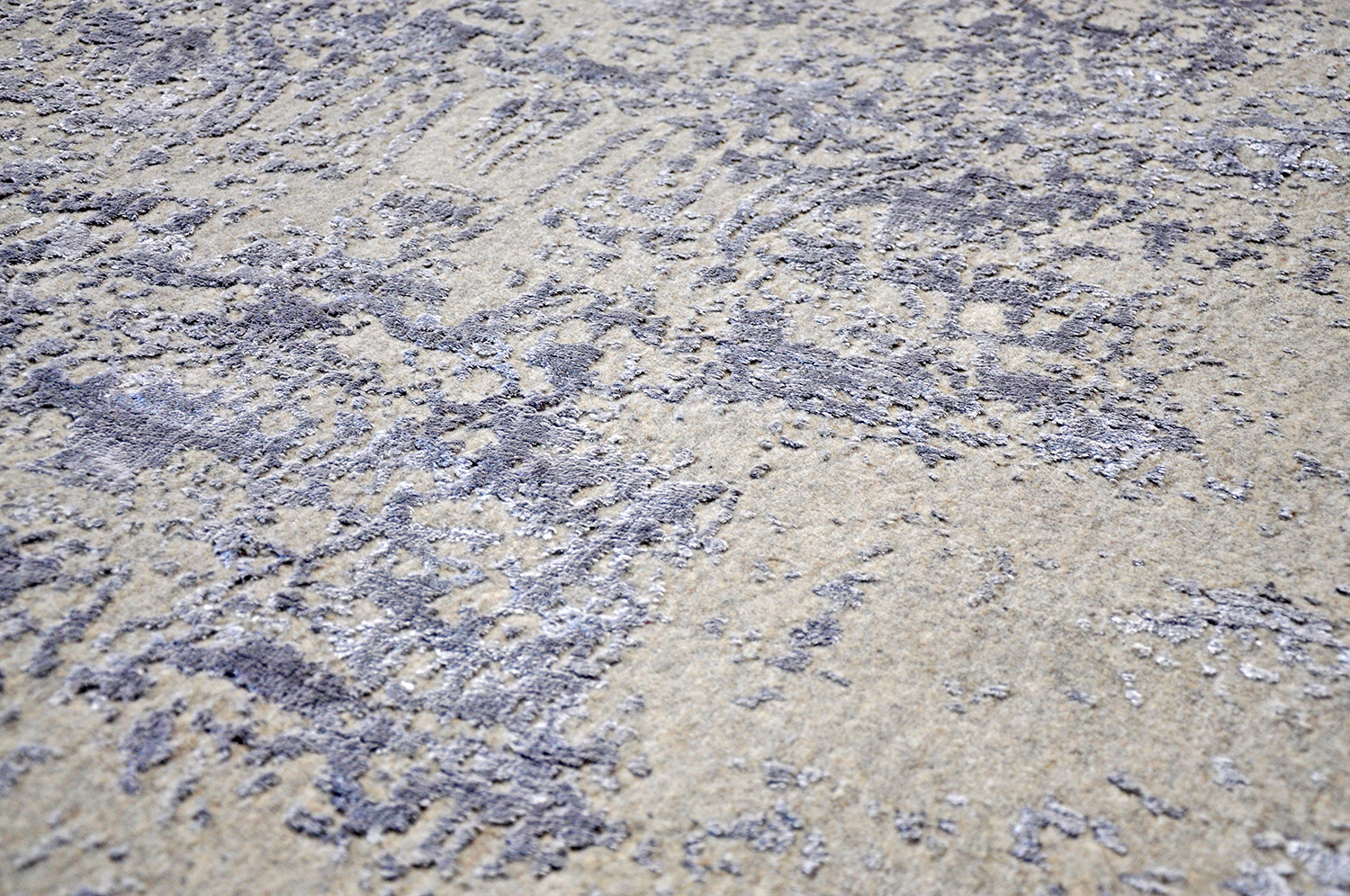 Thomas Handloomteppich Fine | Silver/Silver