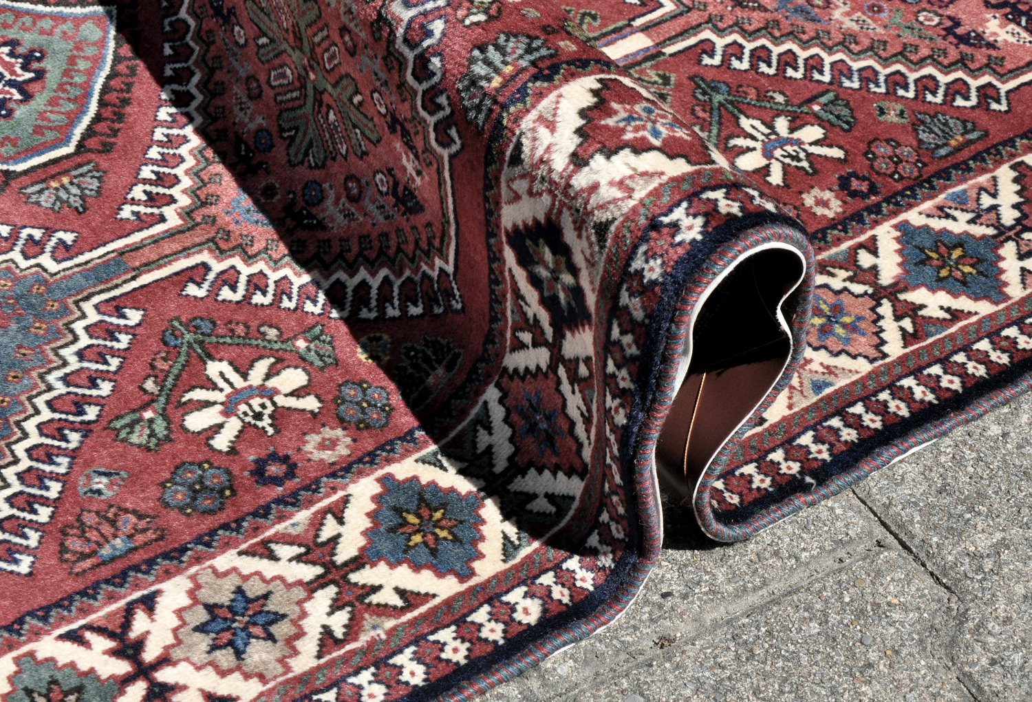 Yalameh Perserteppich rot neu | Schurwolle