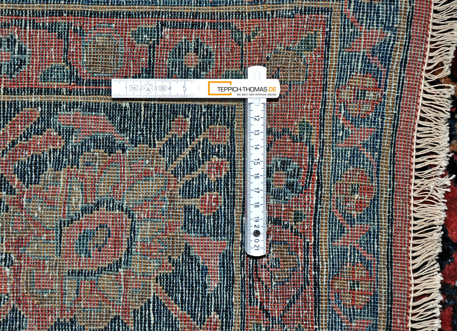 Sarough Mohadjeran Perserteppich alt | Übermaß