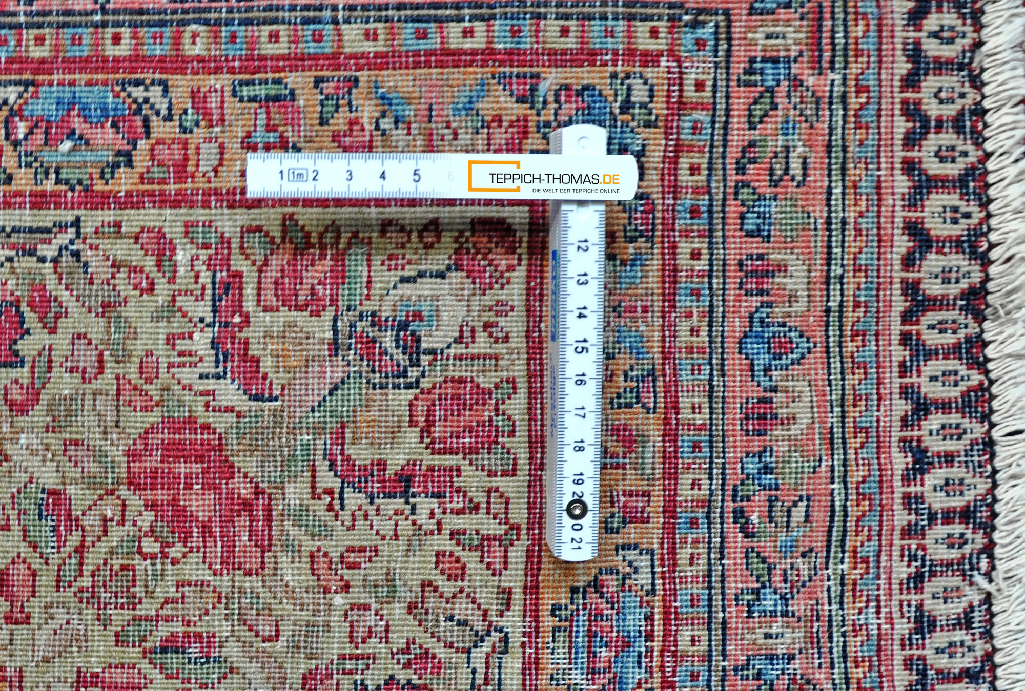 Kerman Raver Perserteppich alt | 90er