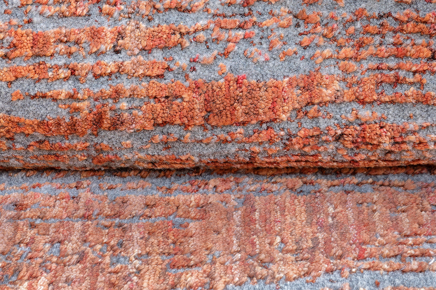 Thomas Teppich Handloom Jacquard Fine | Grey/Orange