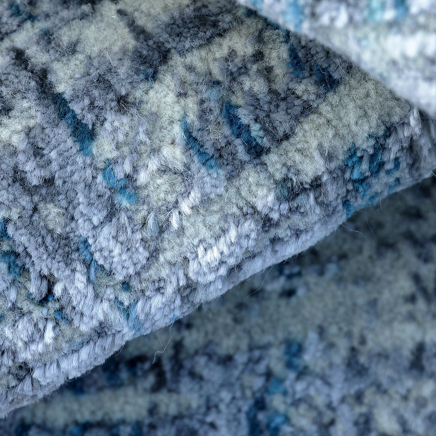 Thomas Teppich Handloom Jaquard Fine | Silver/Blue