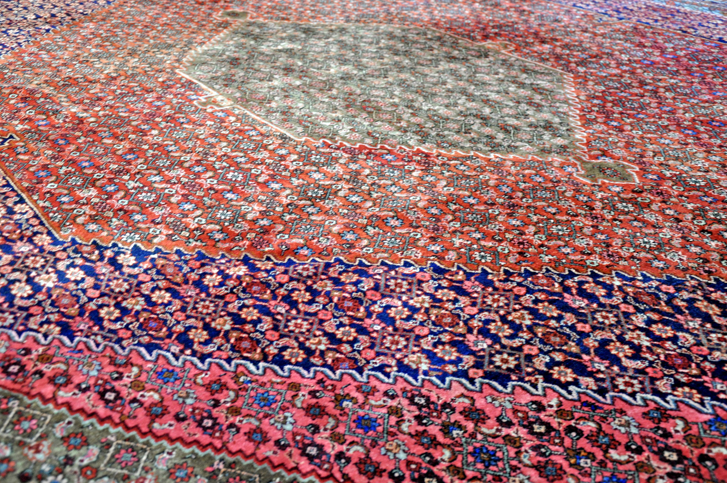 Kurden-Bidjar Perserteppich alt | Herati-Muster