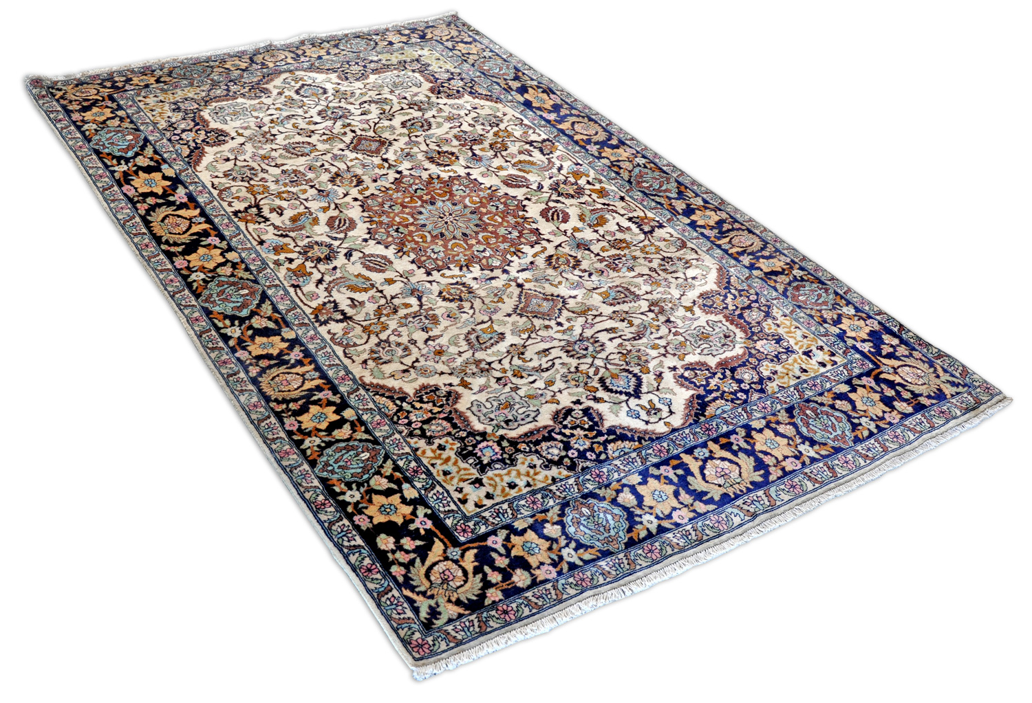 Isfahan Orientteppich Pakistan | Medaillon