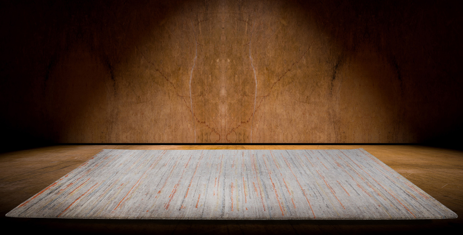 Theko Fangri Nepalteppich beige | Hochlandwolle