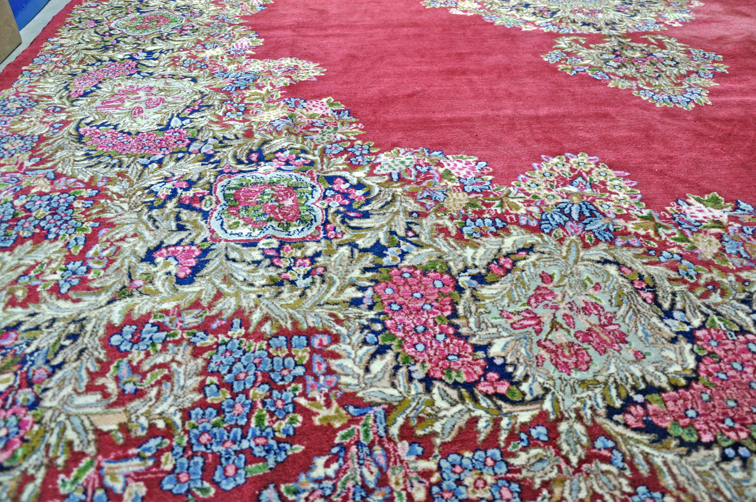 Kerman Raver Perserteppich alt | 80er