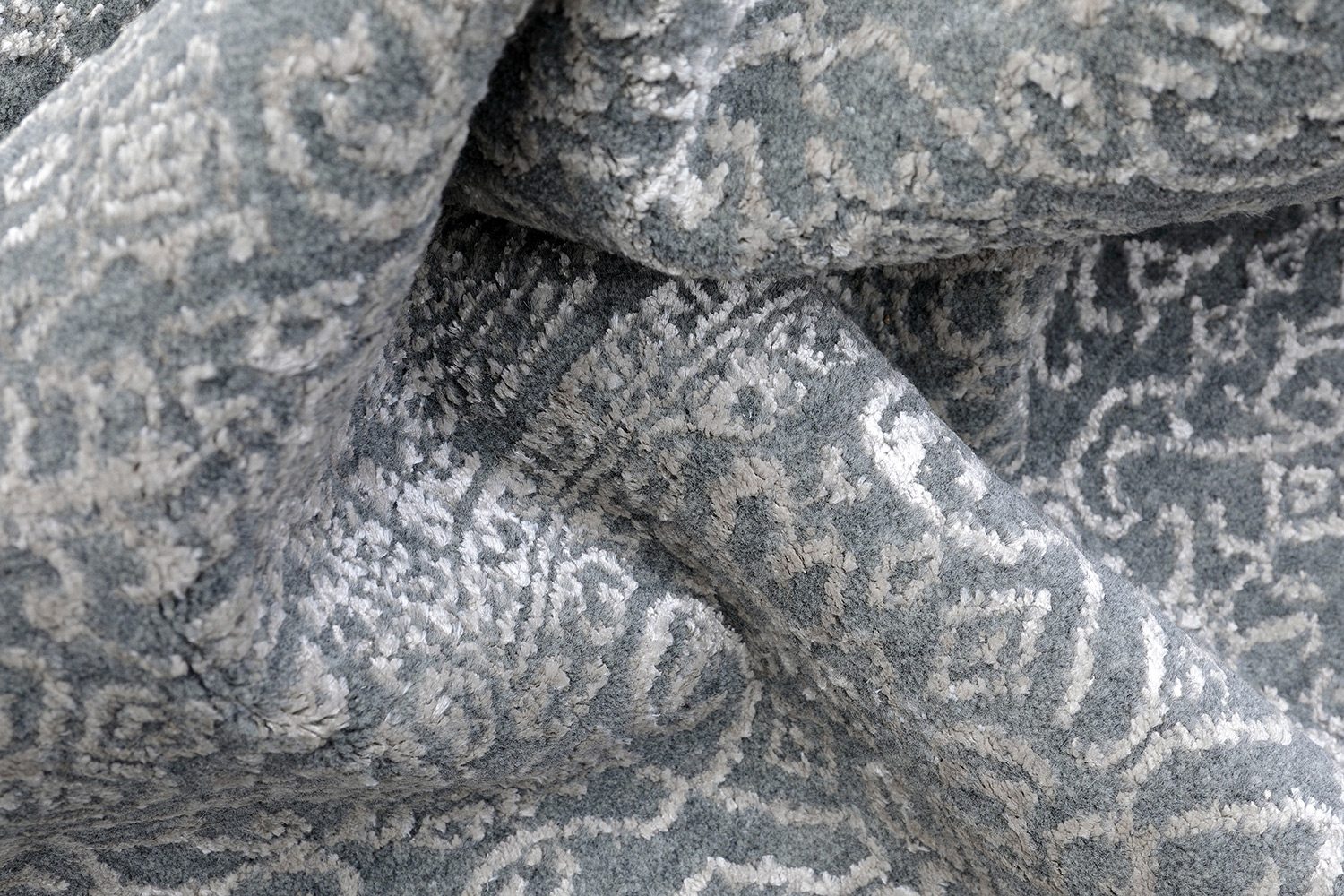 Thomas Teppich Handloom Jaquard Fine | Grey/Silver