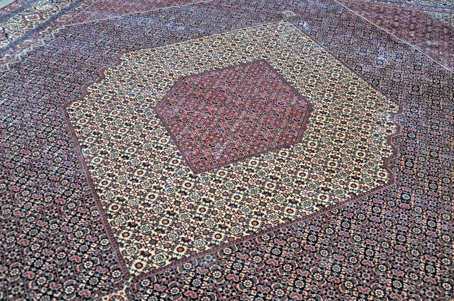 Bidjar Perserteppich Seide | Herati-Muster