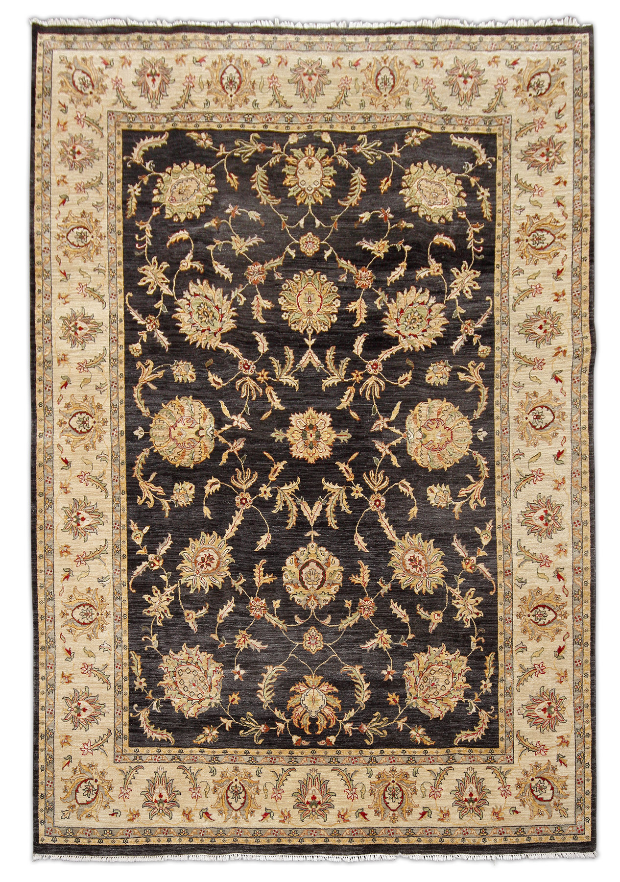 Ziegler Orientteppich Indien neu | Floral