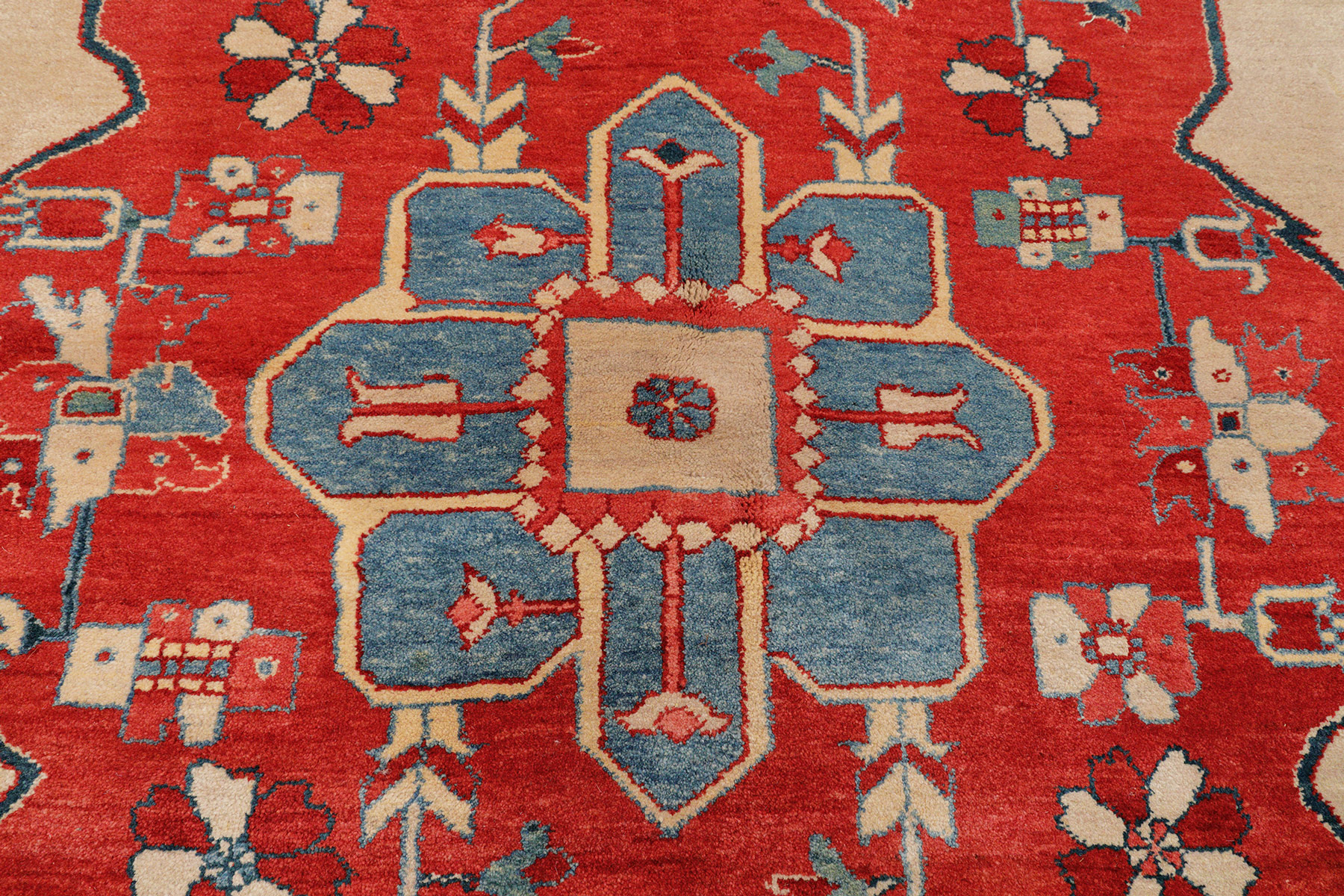 Azeri Orientteppich Schurwolle neu | Herismuster