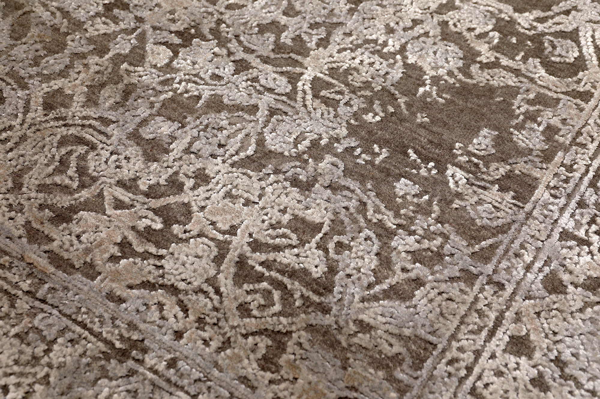 Thomas Designteppich Indien |  schwarz