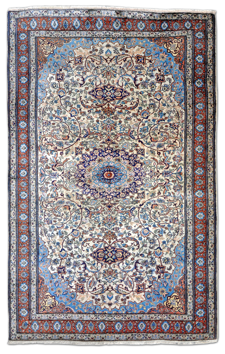 Lahore Keschan Orientteppich neu | Floral