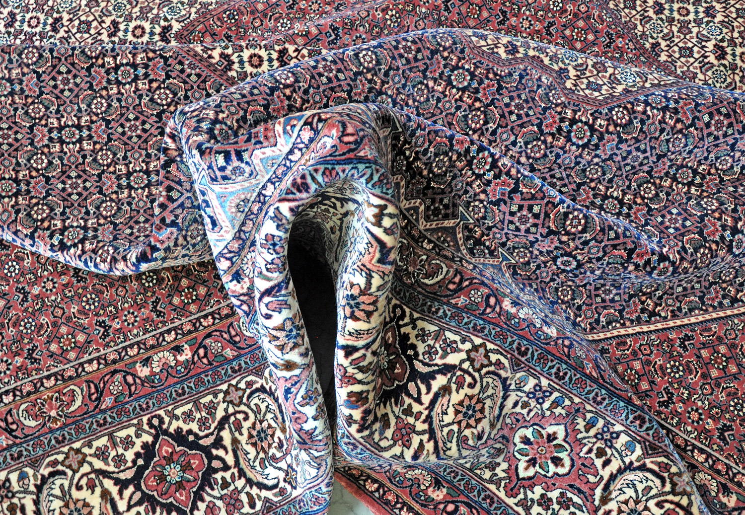 Bidjar Perserteppich Seide | Herati-Muster