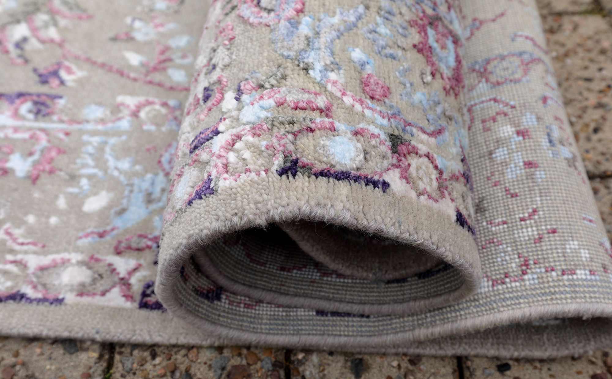 Thomas Designteppich Saphir lila | Indien