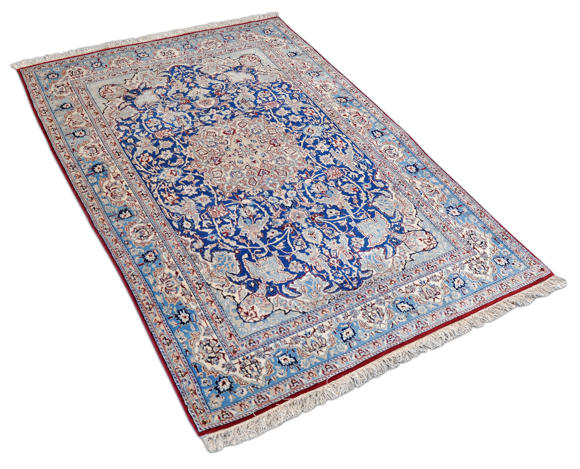 Isfahan Perserteppich neu | Baumwollkette