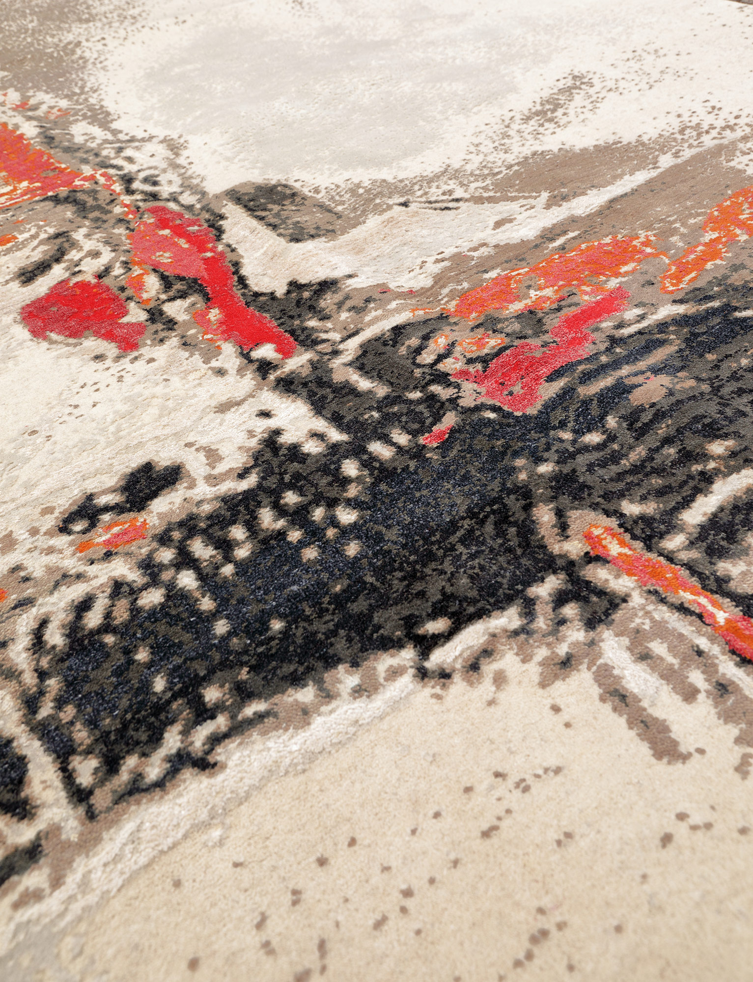 Thomas Designteppich Indien beige| Schurwolle