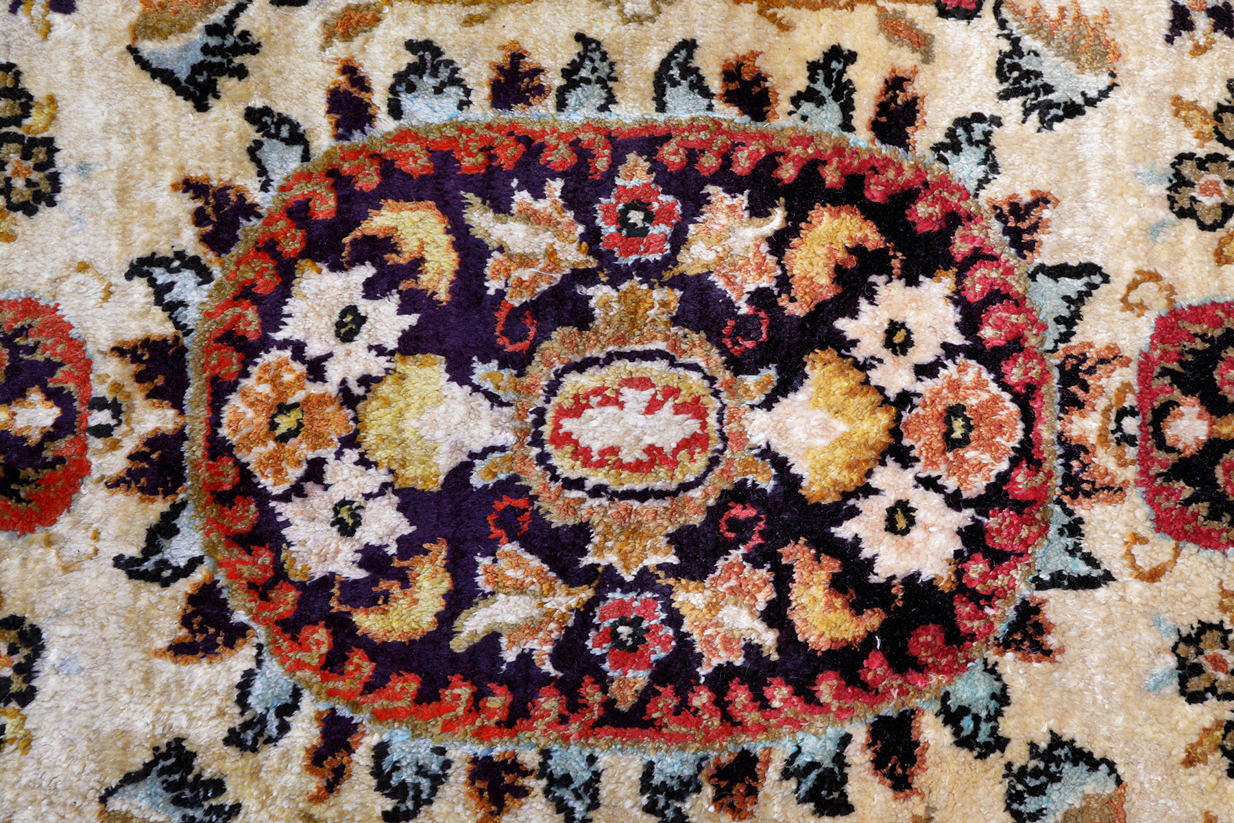 Ghom Perserteppich Brücke neu | Seide