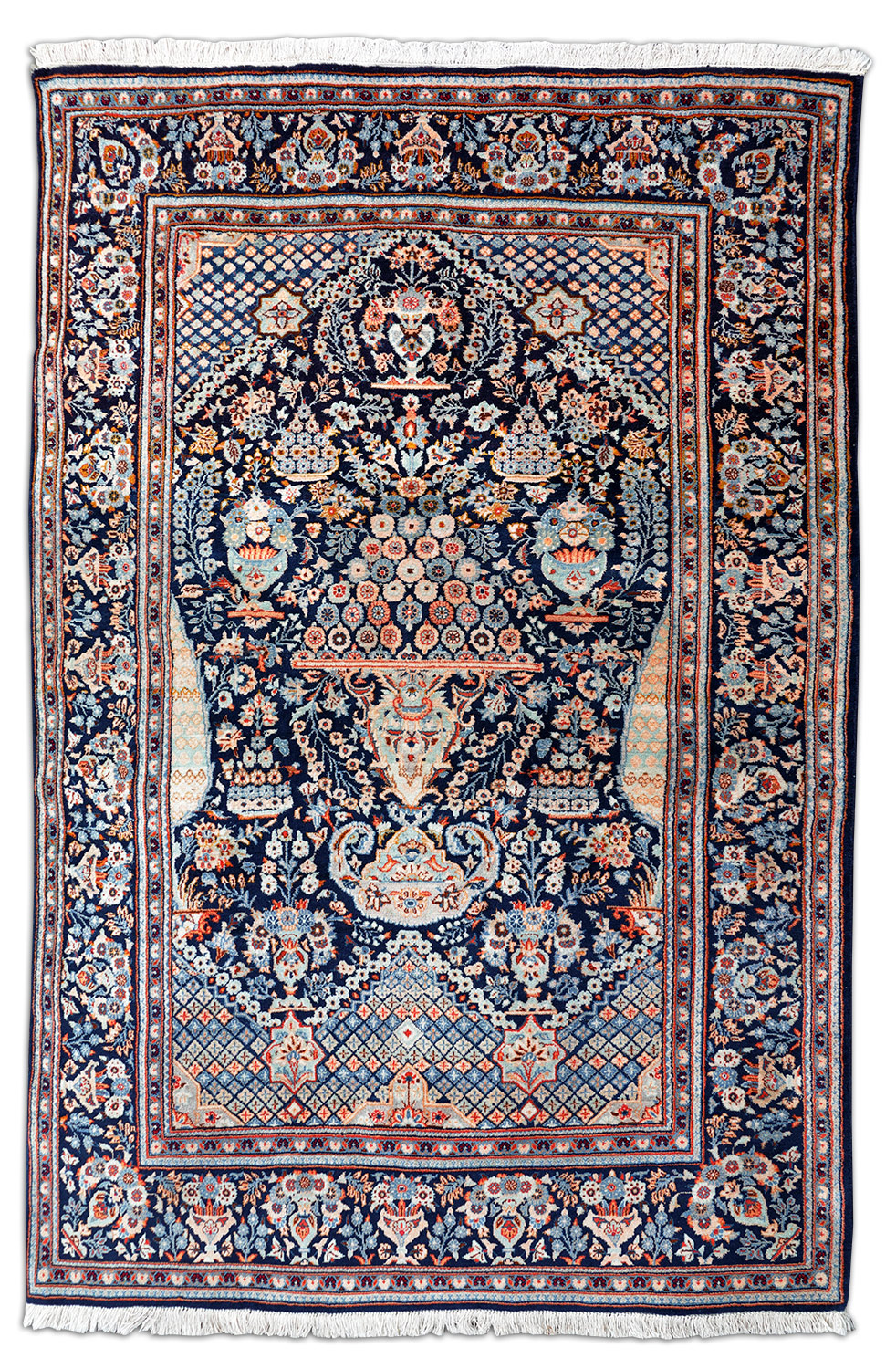 Keshan Perserteppich Wolle | Vasenmotiv Keshan Perserteppich Wolle | Vasenmotiv