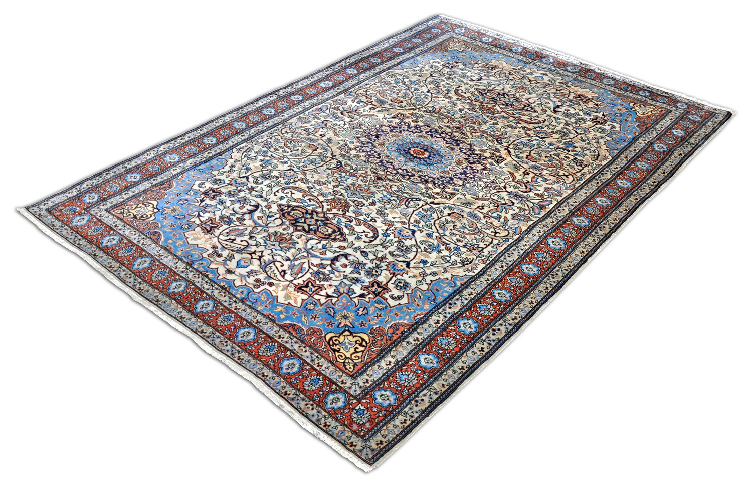 Lahore Keschan Orientteppich neu | Floral