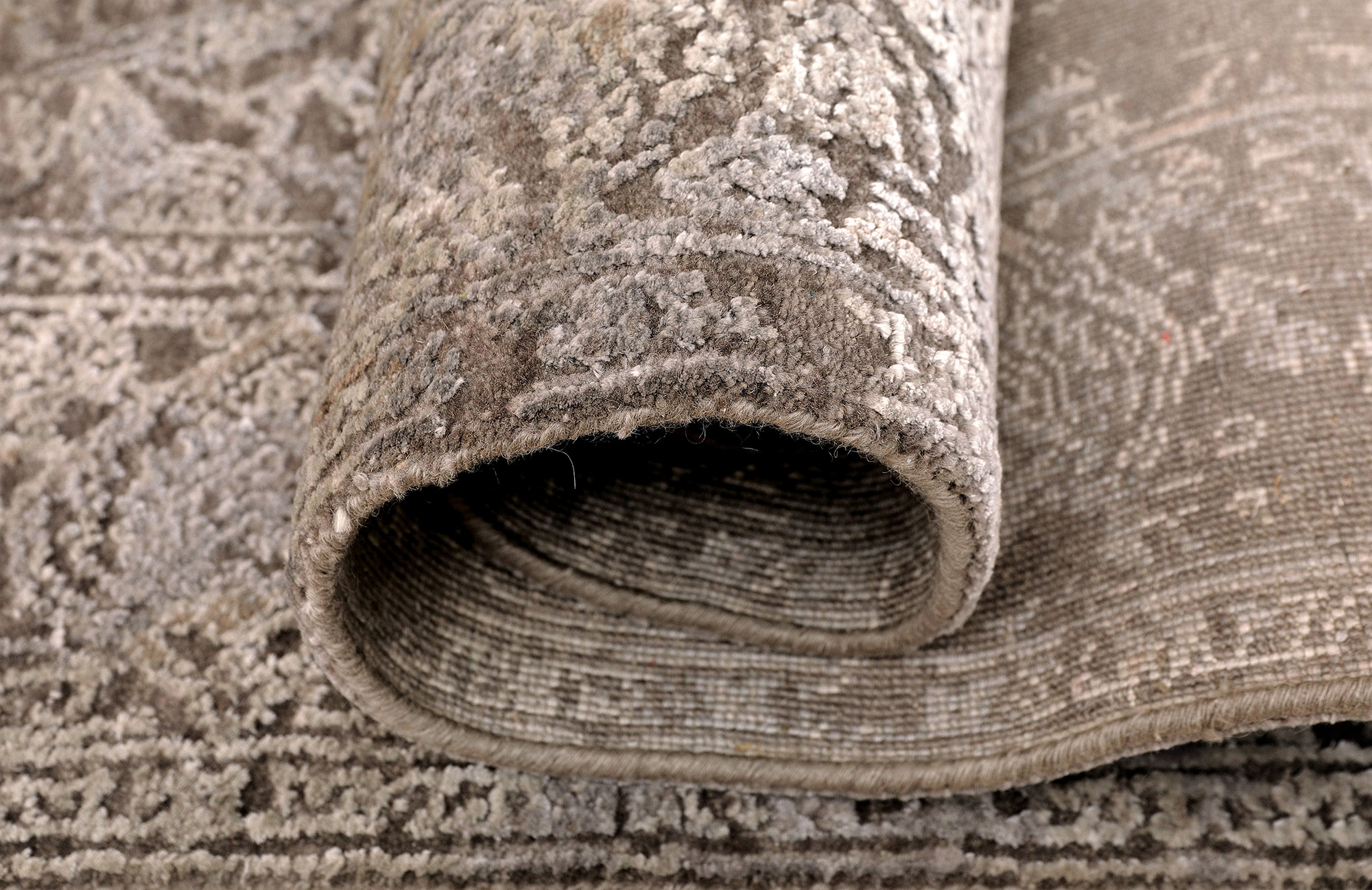 Thomas Designteppich Indien |  schwarz