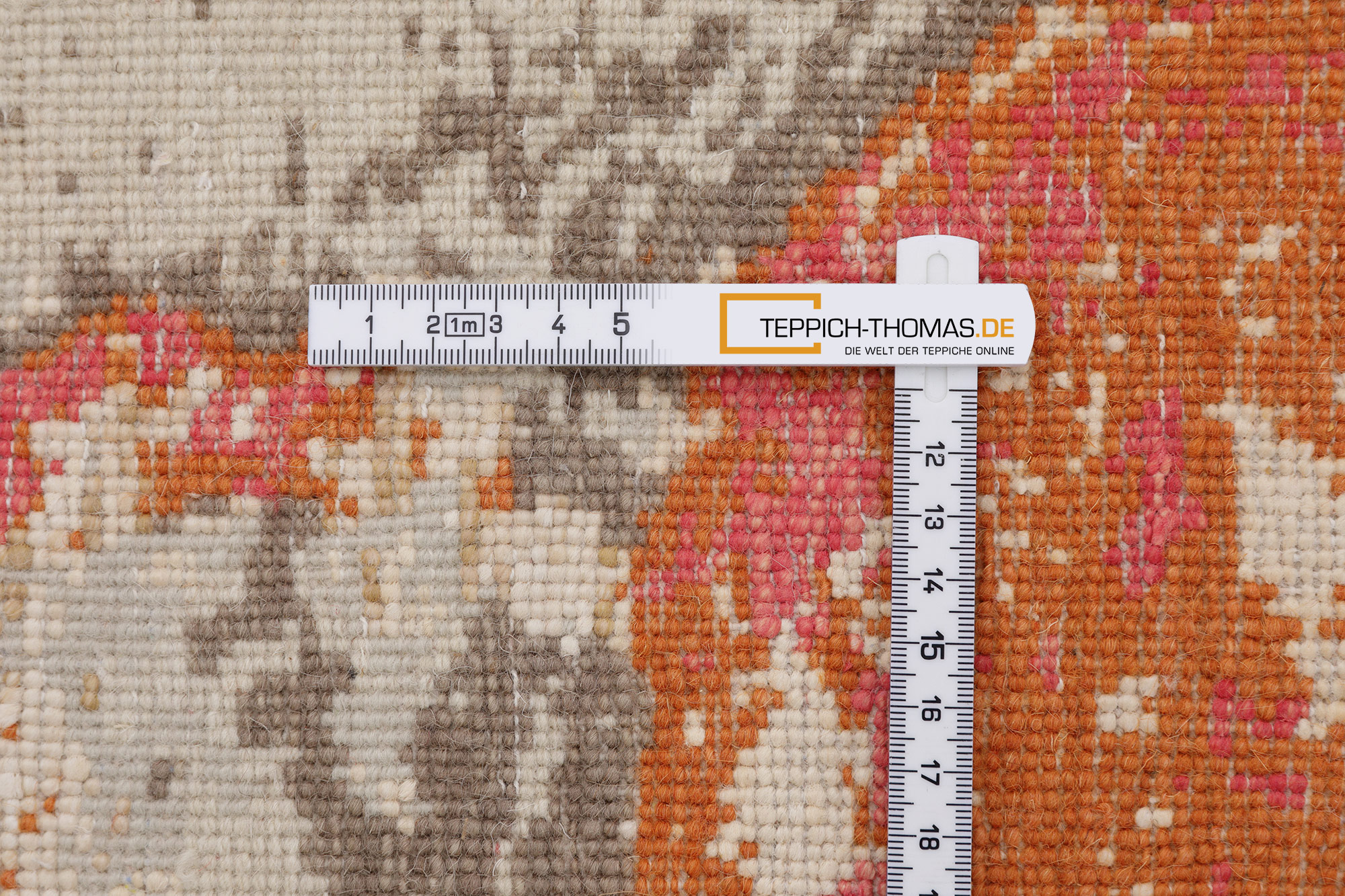 Thomas Designteppich Indien beige| Schurwolle