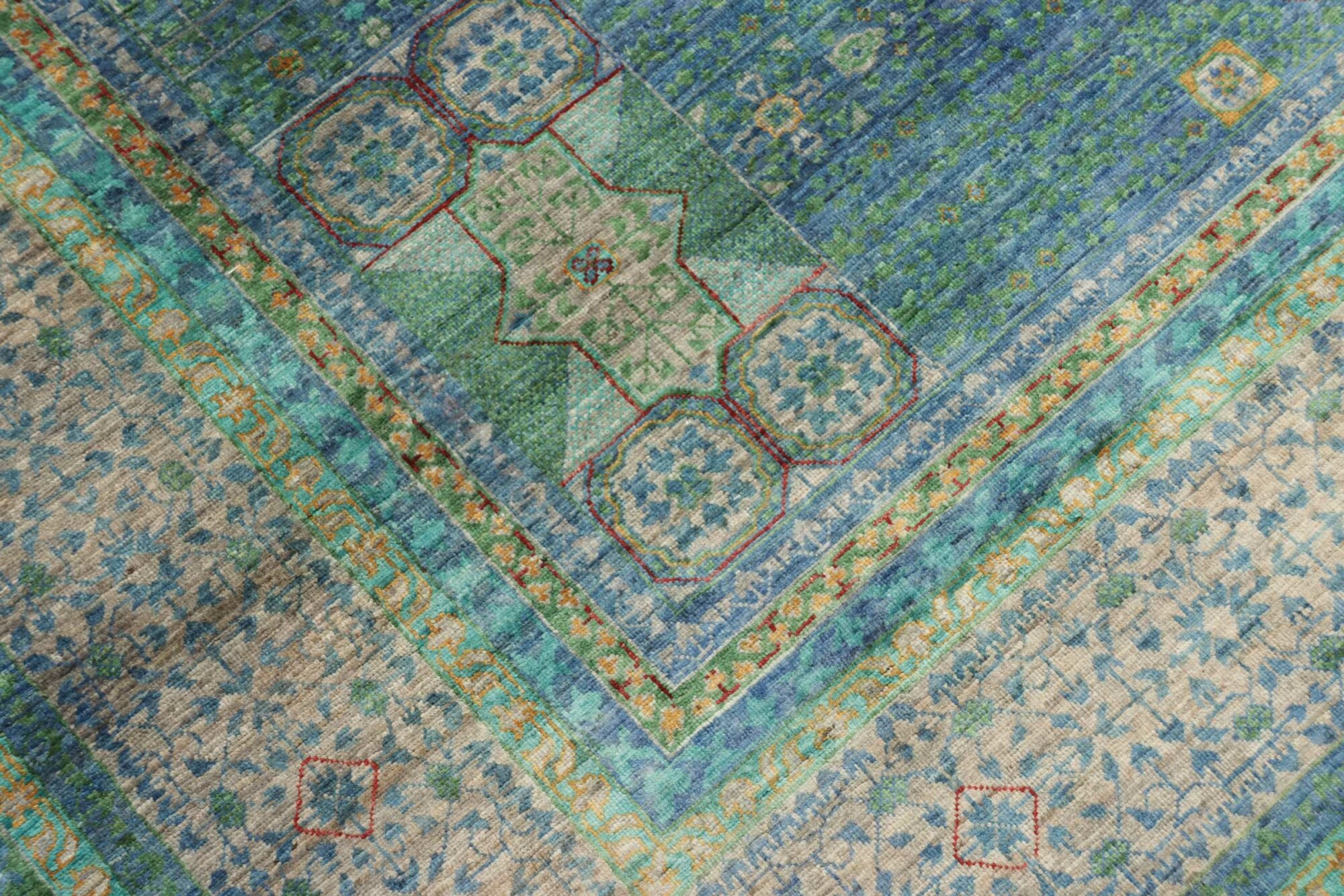 Mamlouk Orientteppich Pakistan | grün