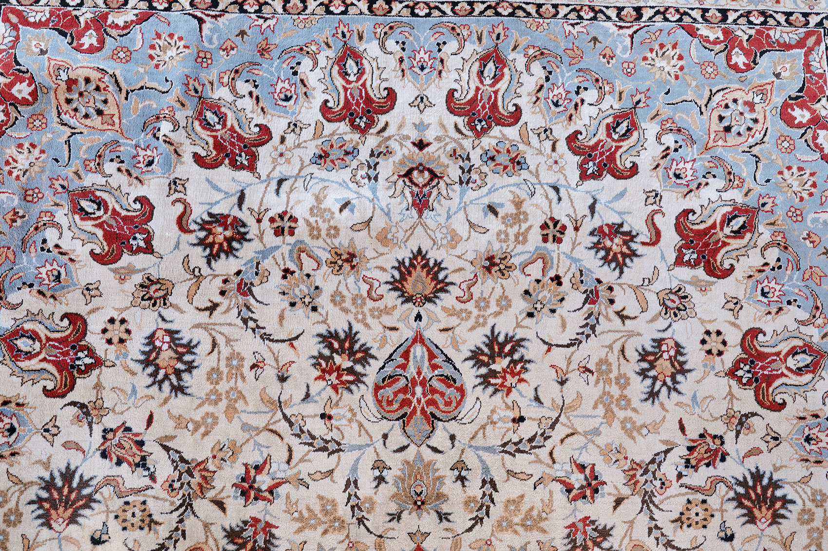 Keshan Knüpfteppich China 300 lines | Seide