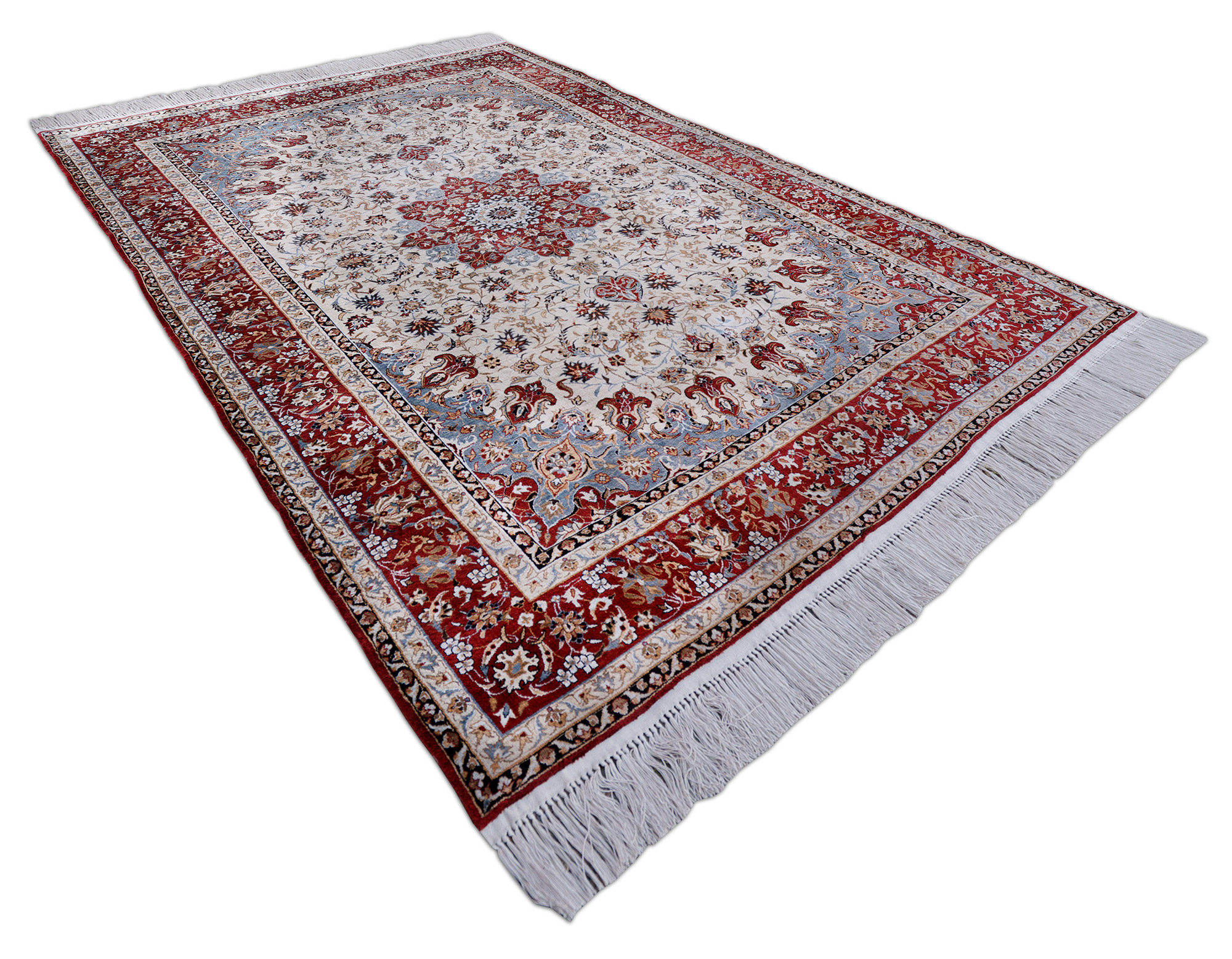 Keshan Knüpfteppich China 300 lines | Seide