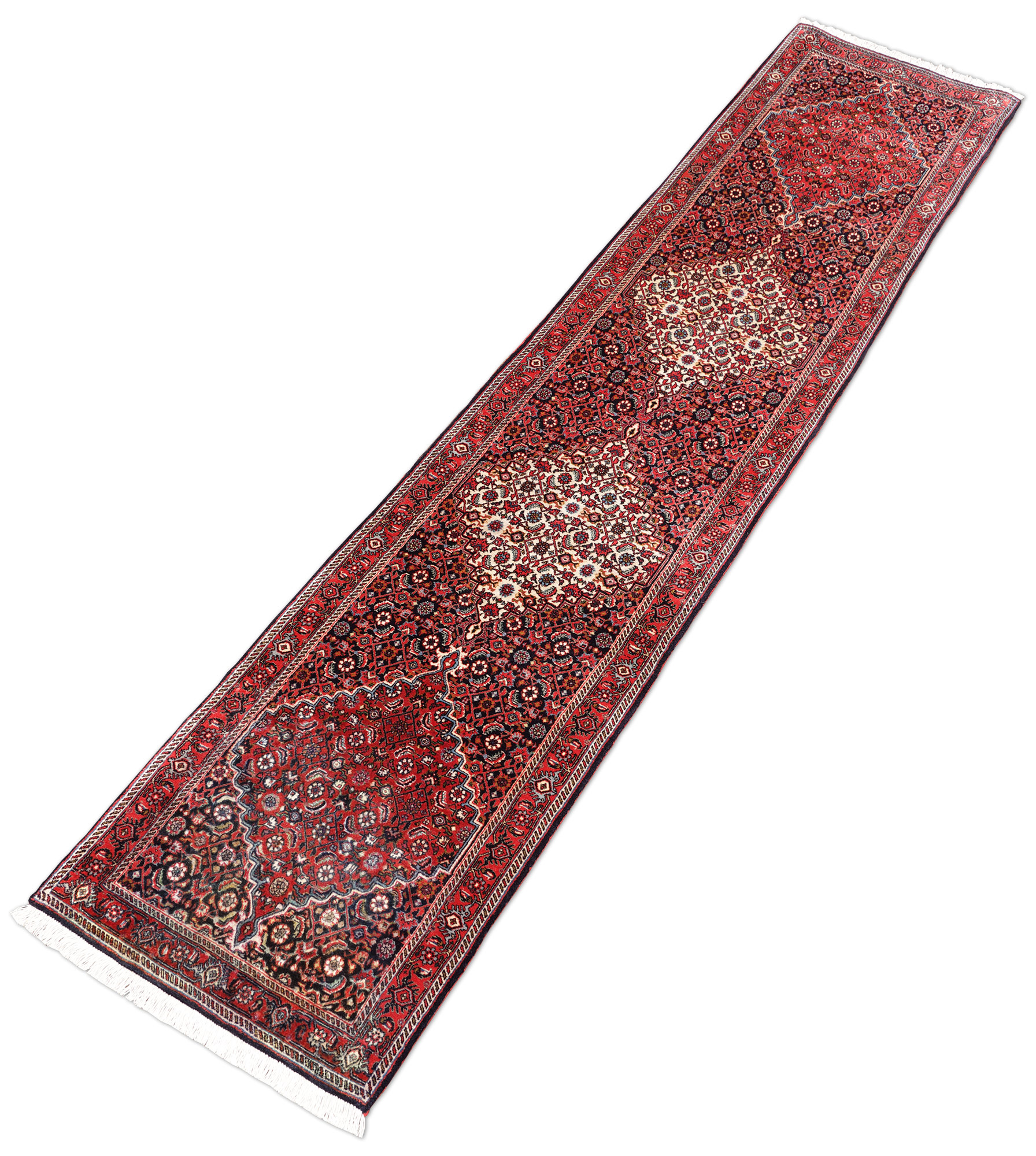 Bidjar Perserteppich neu Läufer | Herati-Muster
