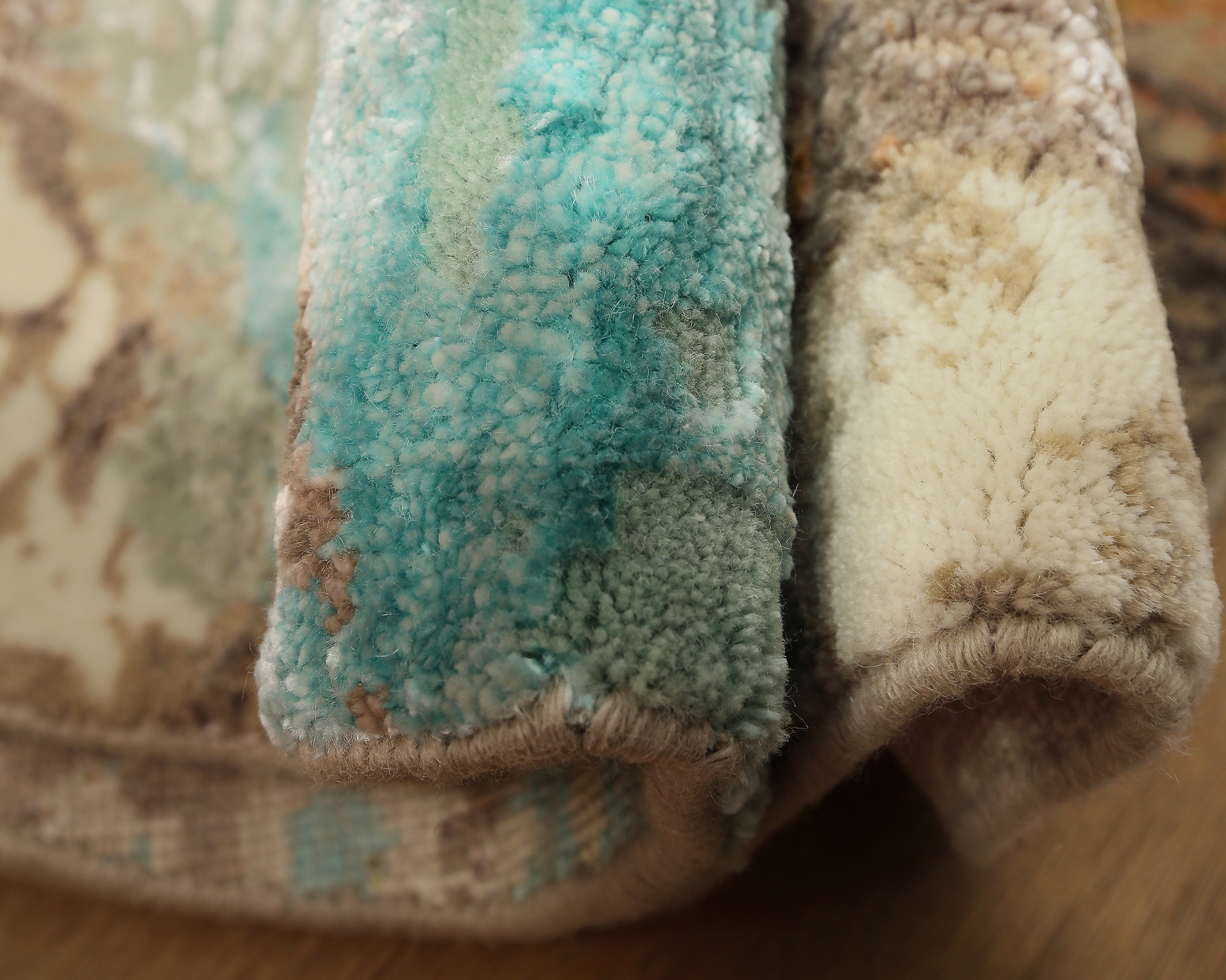 Thomas Designteppich Indien rund  | multicolour