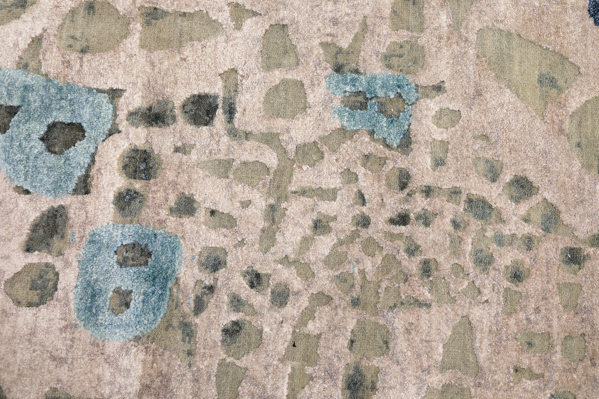 Thomas Designteppich Indien beige grau | Schurwolle